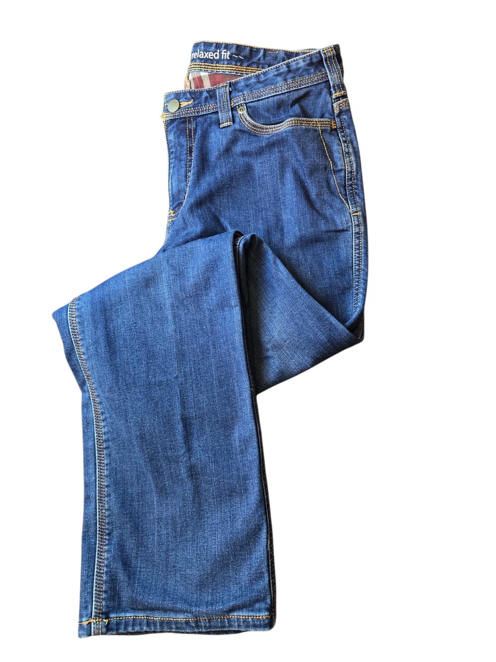 Carhartt Straight-Leg Women’s Relaxed Fit Jeans in Blue With Flannel Lined